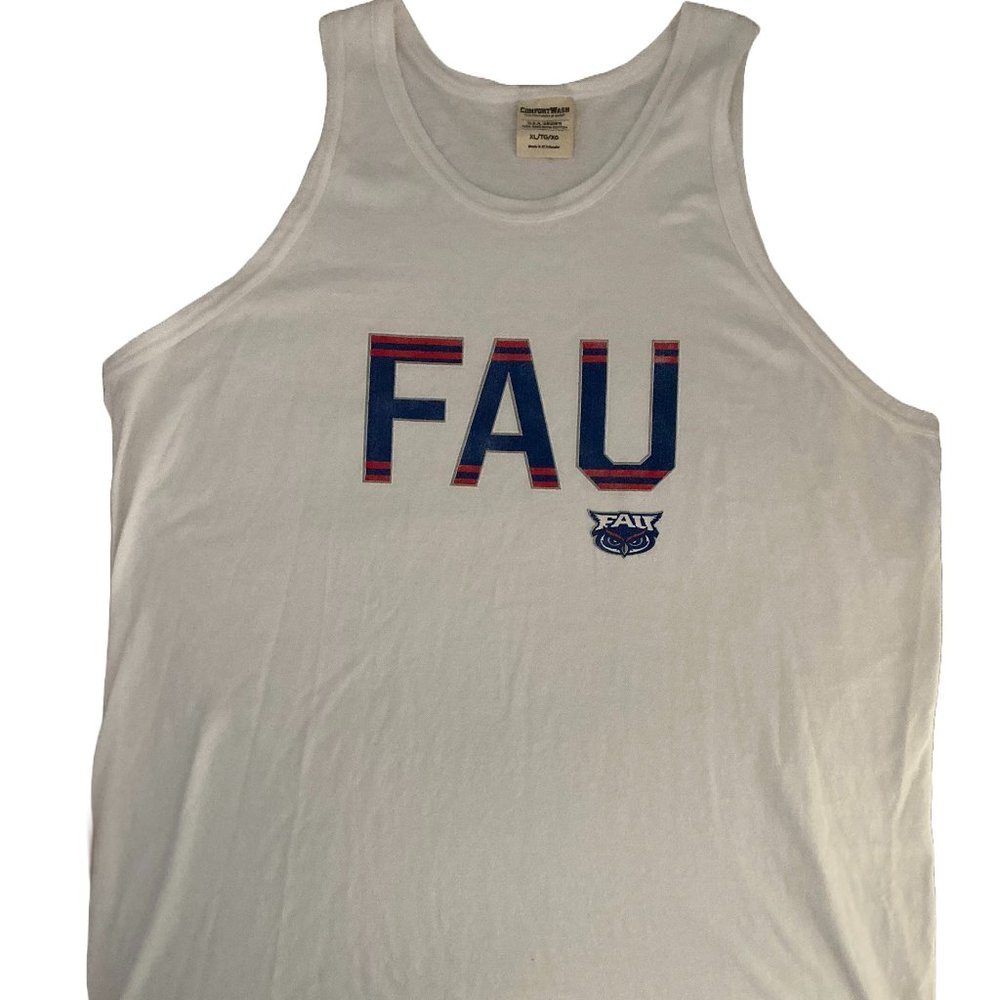 FAU Florida Atlantic University Comfort Wash Tank Top, XL